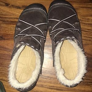 Suede moccasins